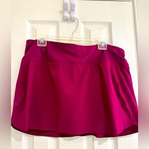 Athleta Run With It 14” Skort, Magenta size XL